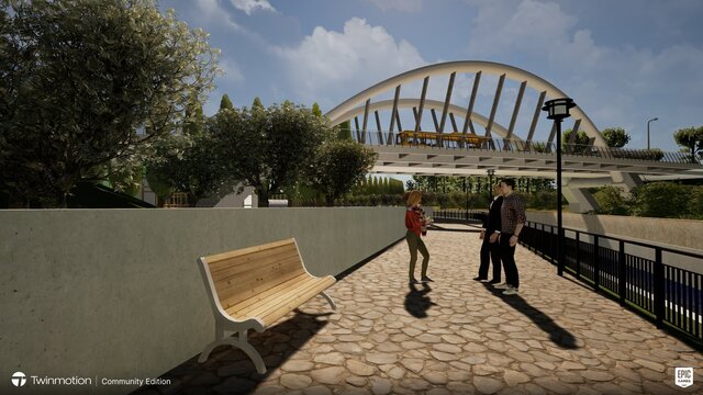 3D model of Riverbank Infrastructure — 3D Visualization Exercise