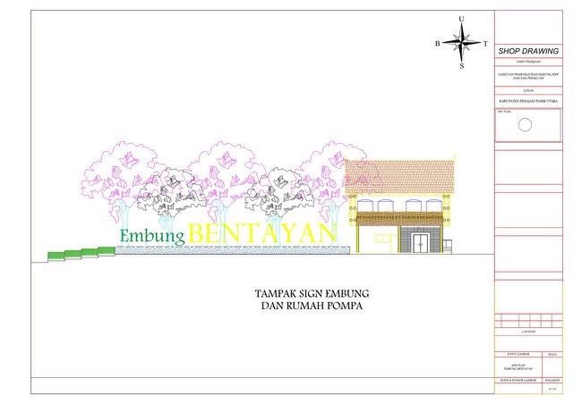 3D model of Water Infrastructure & Landscape Architectural Drafting