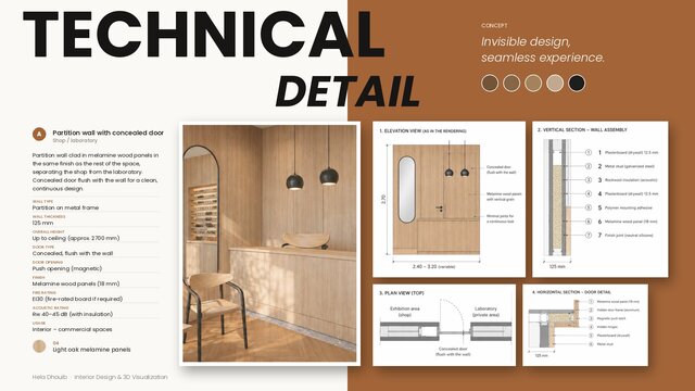 Optical Store Interior Design | Before & After 3D Redesign, Gabès – image 5 of 7