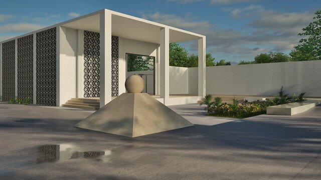 Minimalist Pavilion | Modern Architectural Visualization