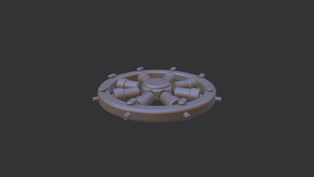 3D model of axial electromagnetic string oscillator
