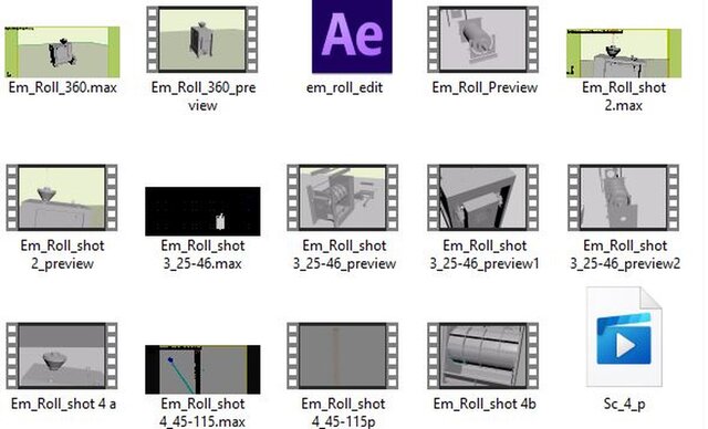 3D model of emry_roll  Product Animation