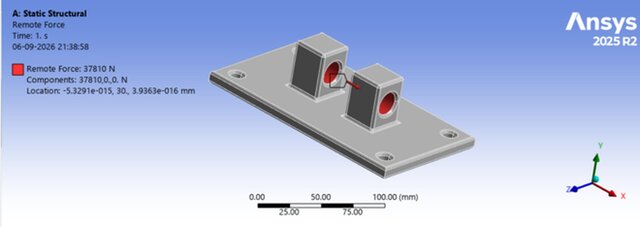 3D model of GE Jet Engine Bracket – Topology Optimization (GrabCAD Challenge)