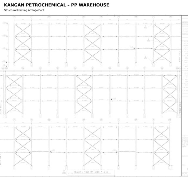 Kangan Petrochemical – PP Warehouse | Industrial Warehouse Design & Drafting