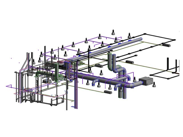 3D model of MEP Coordination Drawings | Revit BIM Documentation