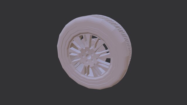 3D model of Wheel Assembly In SoildWorks