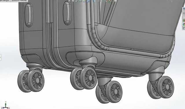 3D model of Cabin Luggage Suitcase Anyone
