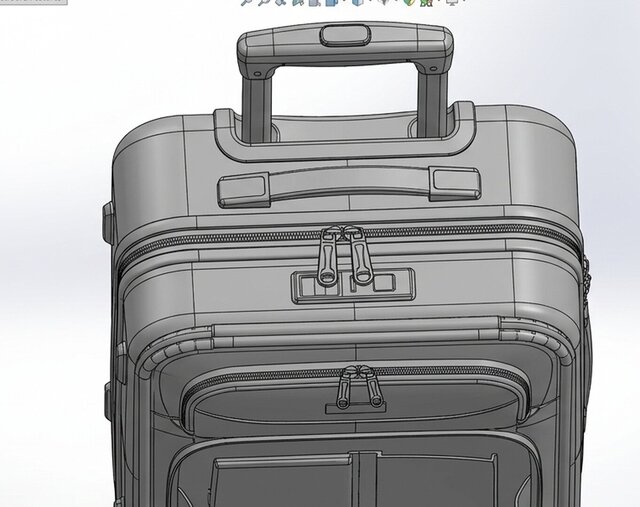 3D model of Cabin Luggage Suitcase Anyone