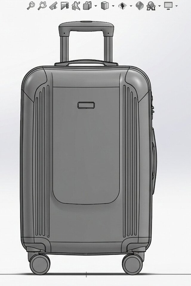 3D model of Cabin Luggage Suitcase Anyone