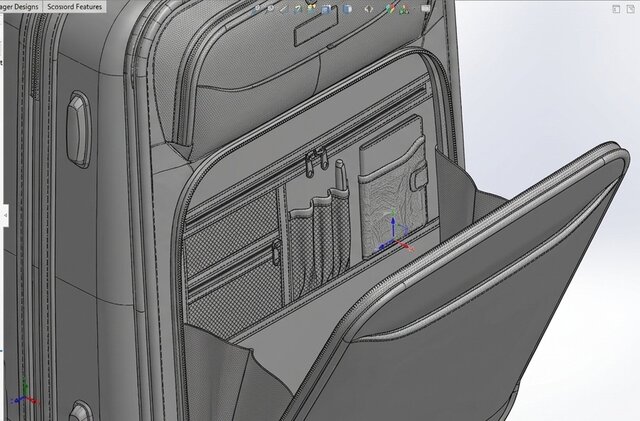 3D model of Cabin Luggage Suitcase Anyone