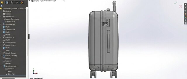 3D model of Cabin Luggage Suitcase Anyone