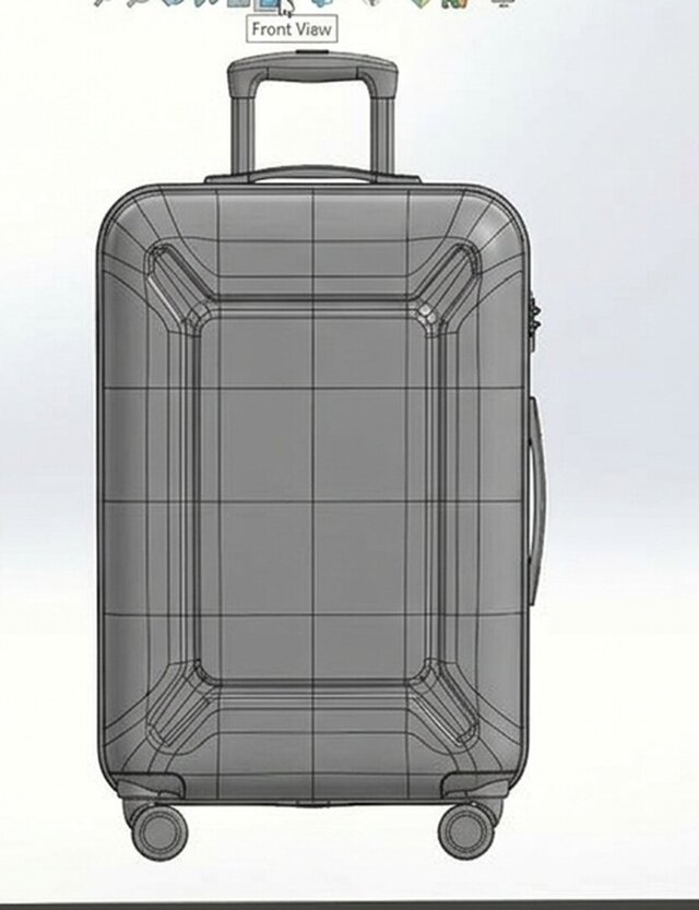 3D model of Cabin Luggage Suitcase Anyone