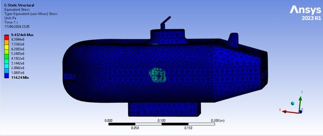 3D model of : Submarine Hull  Complete CAD-to-Manufacturing Engineering Workflow