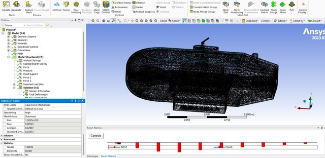 3D model of : Submarine Hull  Complete CAD-to-Manufacturing Engineering Workflow