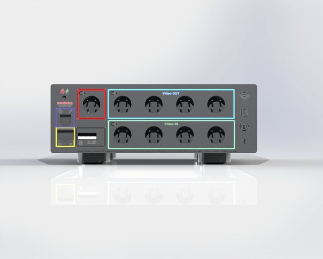 3D model of Custom Aluminum Electronics Enclosure with Passive Cooling