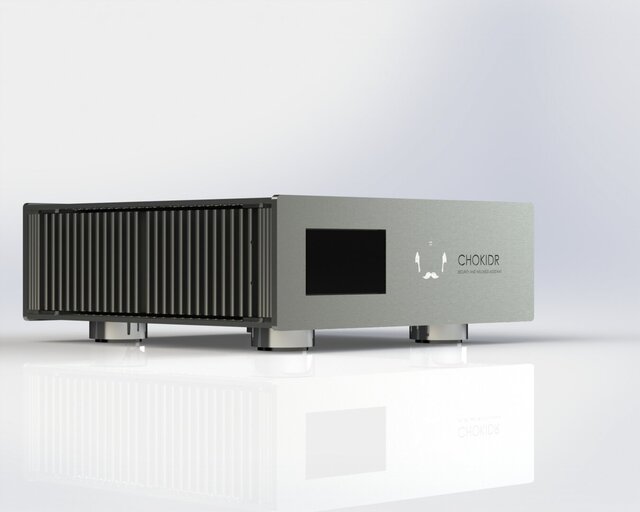 3D model of Custom Aluminum Electronics Enclosure with Passive Cooling