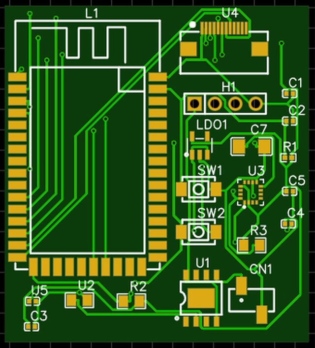 3D model of Custom Wearable Smartwatch PCB Design