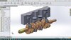 Inline 4 cylinder engine assembly design by santhosh_j