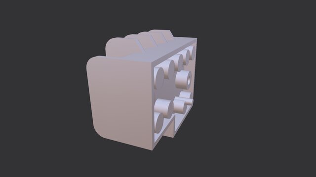 3D model of AC Terminal Block Replica for Industrial Test Fixtures (Jigs & Fixtures)