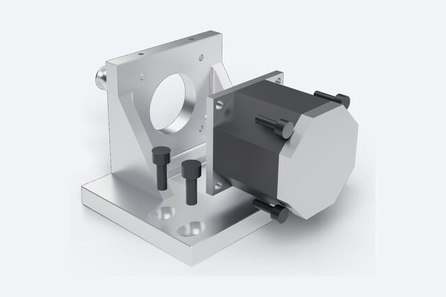CNC Machined NEMA 23 Motor Mount | 6061 Aluminium, 3-Axis, Design for Machining – image 7 of 7