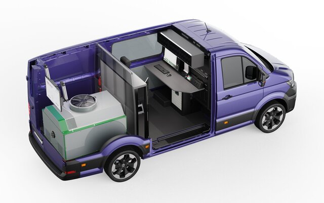 3D model of VW Crafter L3H2 based mobile Dyno Lab