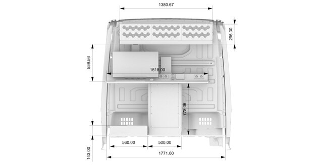 3D model of VW Crafter L3H2 based mobile Dyno Lab