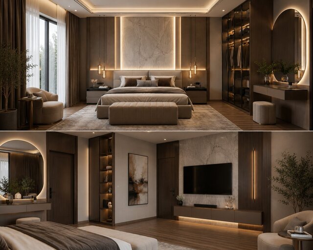 3D model of master-bedroom