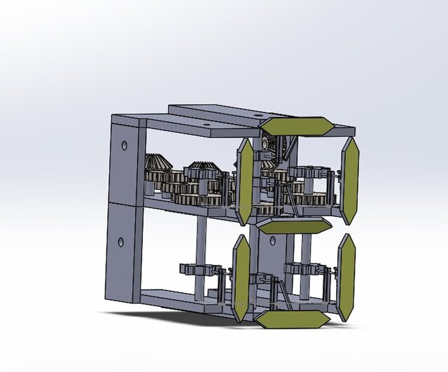 3D model of Mechanical 7‑Segment Counter