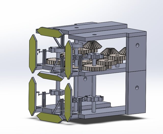 Mechanical 7‑Segment Counter