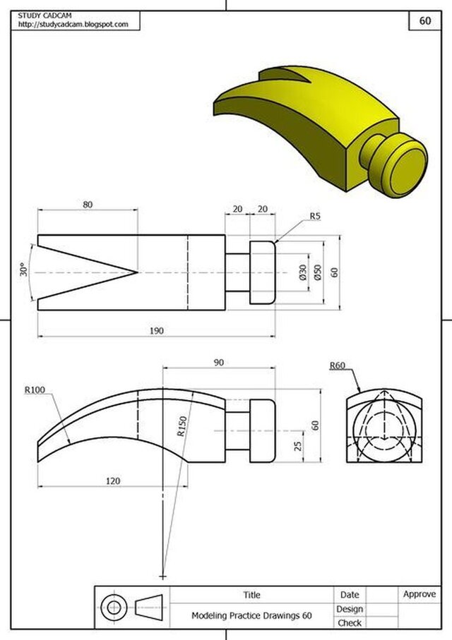 3D model of CAD solidworks