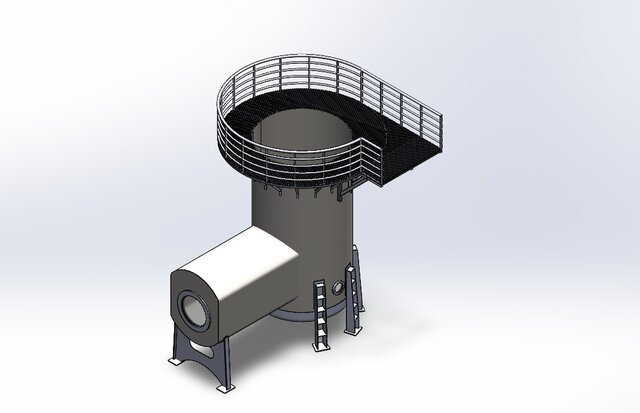 3D model of diver-training-tank