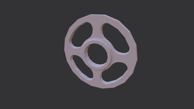 Four-Spoke Pulley Wheel – image 4 of 4