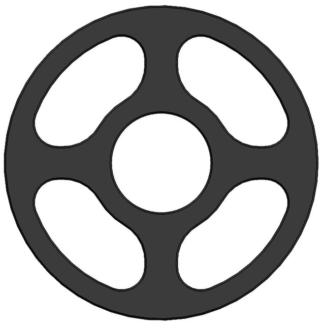Four-Spoke Pulley Wheel – image 2 of 4