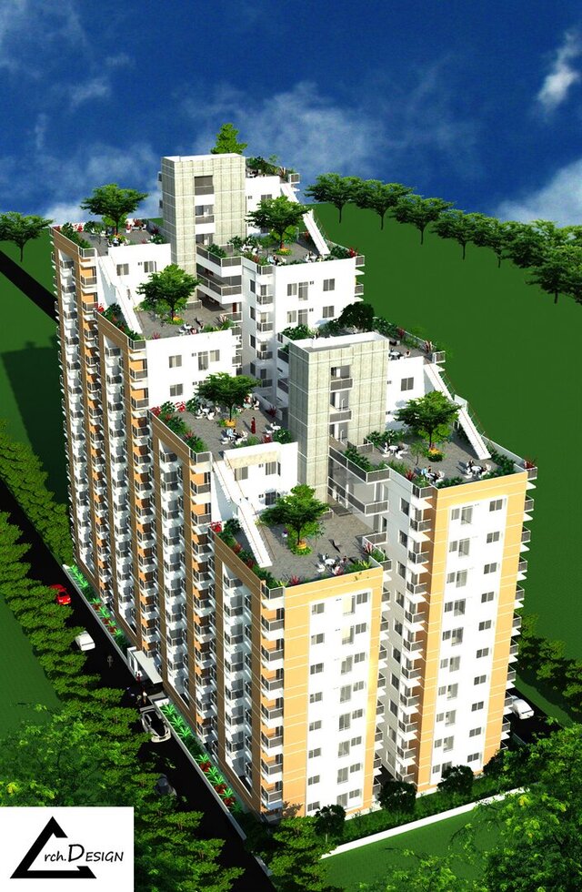 Design of a 160 unit Apartment Complex in Chandrima Uddyan, Dhaka. – image 14 of 19