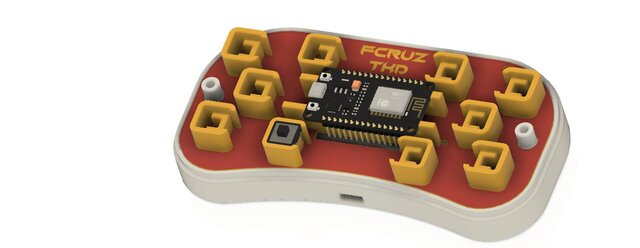 3D model of Wireless ESP32 Controller – Mechatronic Product Design & 3D Printed Prototype