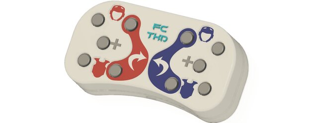 3D model of Wireless ESP32 Controller – Mechatronic Product Design & 3D Printed Prototype