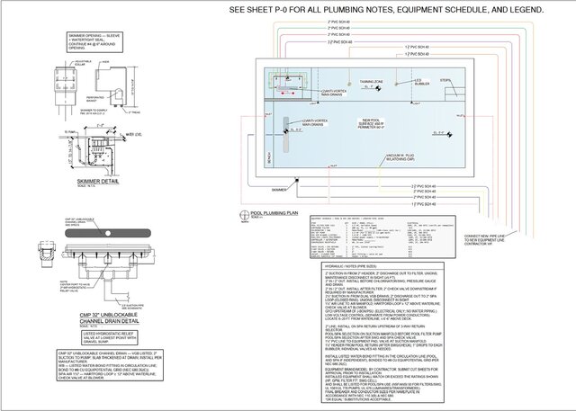 Residential Pool Plumbing Permit Drawing Package – Miami Dade, Florida