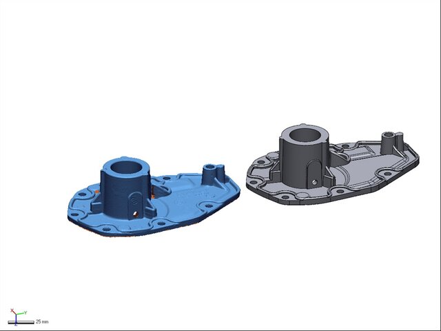 3D model of cast-model