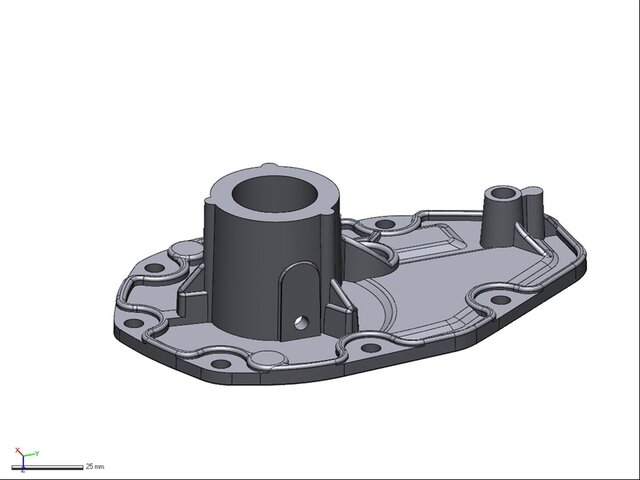 3D model of cast-model