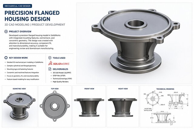 Yoke Pump Mount-Mechanical CAD design