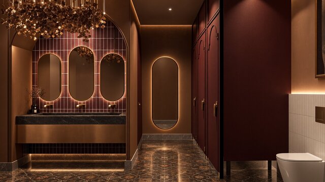 3D model of Multi-Purpose Architectural Portfolio: Exterior/Interior, Clinic, Kitchen, Cafe & Bathroom Renders