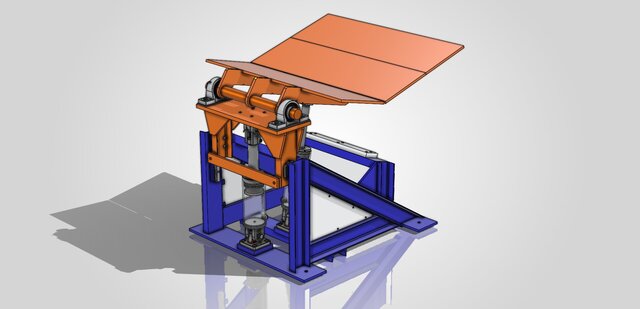 3D model of Hydraulic Lift & Tilt Carriage Assembly – SolidWorks