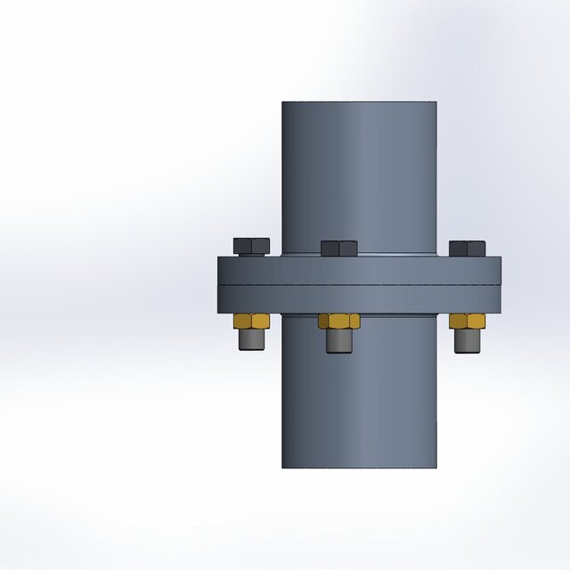 3D model of Flange Coupling