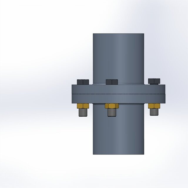 3D model of Flange Coupling