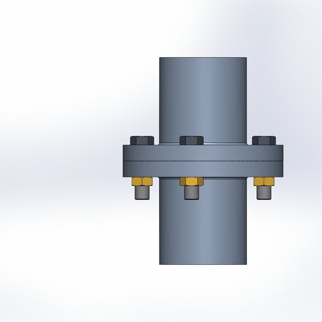 3D model of Flange Coupling
