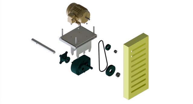 Screw Conveyor & Power Transmission – Complete CAD Package – image 3 of 4