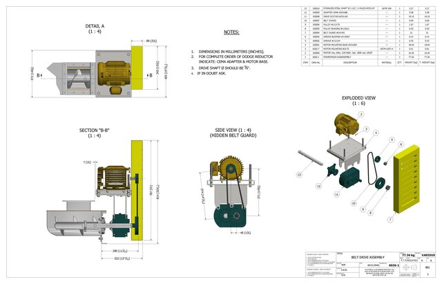 Screw Conveyor & Power Transmission – Complete CAD Package – image 4 of 4