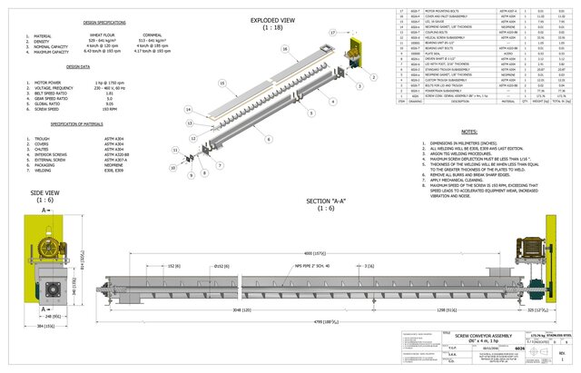 Screw Conveyor & Power Transmission – Complete CAD Package – image 2 of 4
