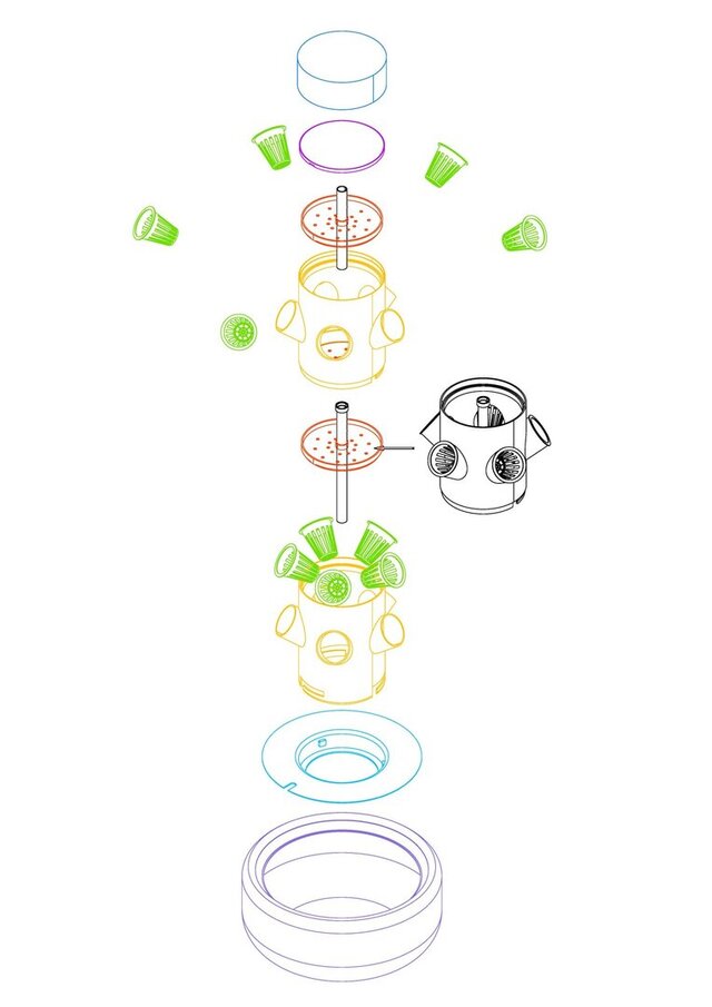 Smart Hydroponic Tower – Product Design for Manufacturing – image 4 of 5