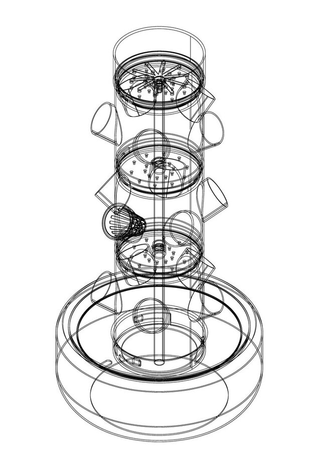 Smart Hydroponic Tower – Product Design for Manufacturing – image 5 of 5